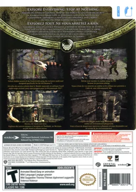 Tomb Raider - Underworld box cover back